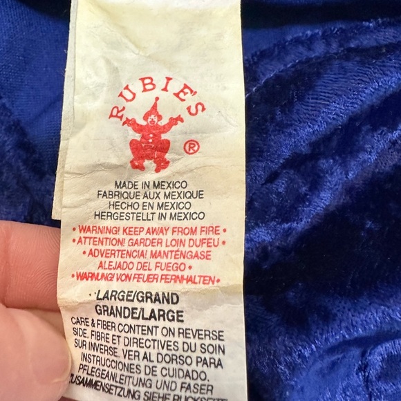 Vintage retro rubies hippie crop blouse top size large bell sleeves - Picture 7 of 12